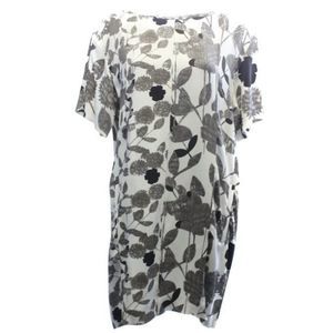 DIANE VON FURSTENBERG Ecru Floral Dress Size 12